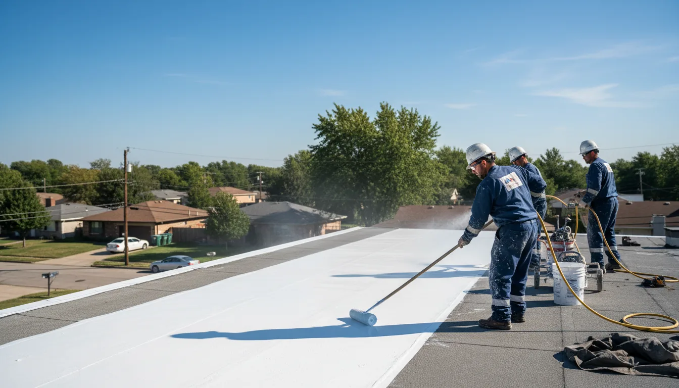 Commercial roof coating in Williamstown, VT near me